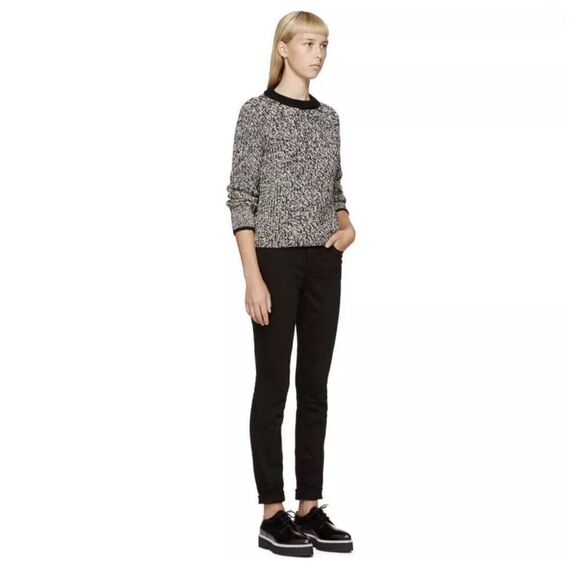 NWT - rag & bone Black/White Karen Crew Neck Sweater (Size S) - Picture 3 of 12